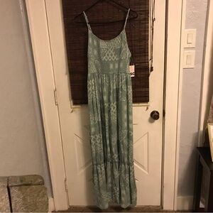 NWT Sage patchwork maxi babydoll dress